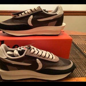 ( Clearance) Nike X Sacai LDV Waffle Daybreak Dark Grey Size 10.5
